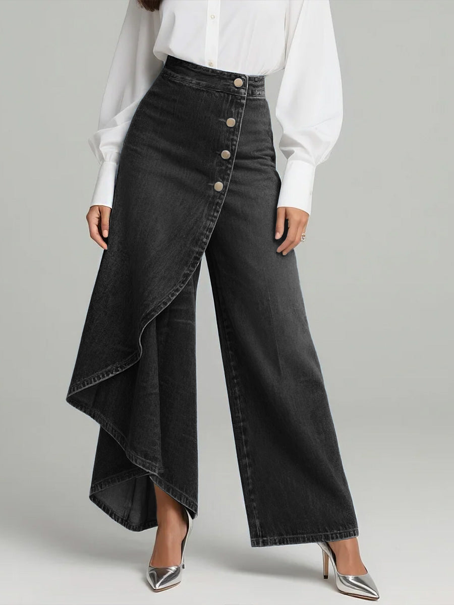 Martina™ | Jeans de Talle Alto con Pierna Ancha y Corte Relajado en Diseño Elegante