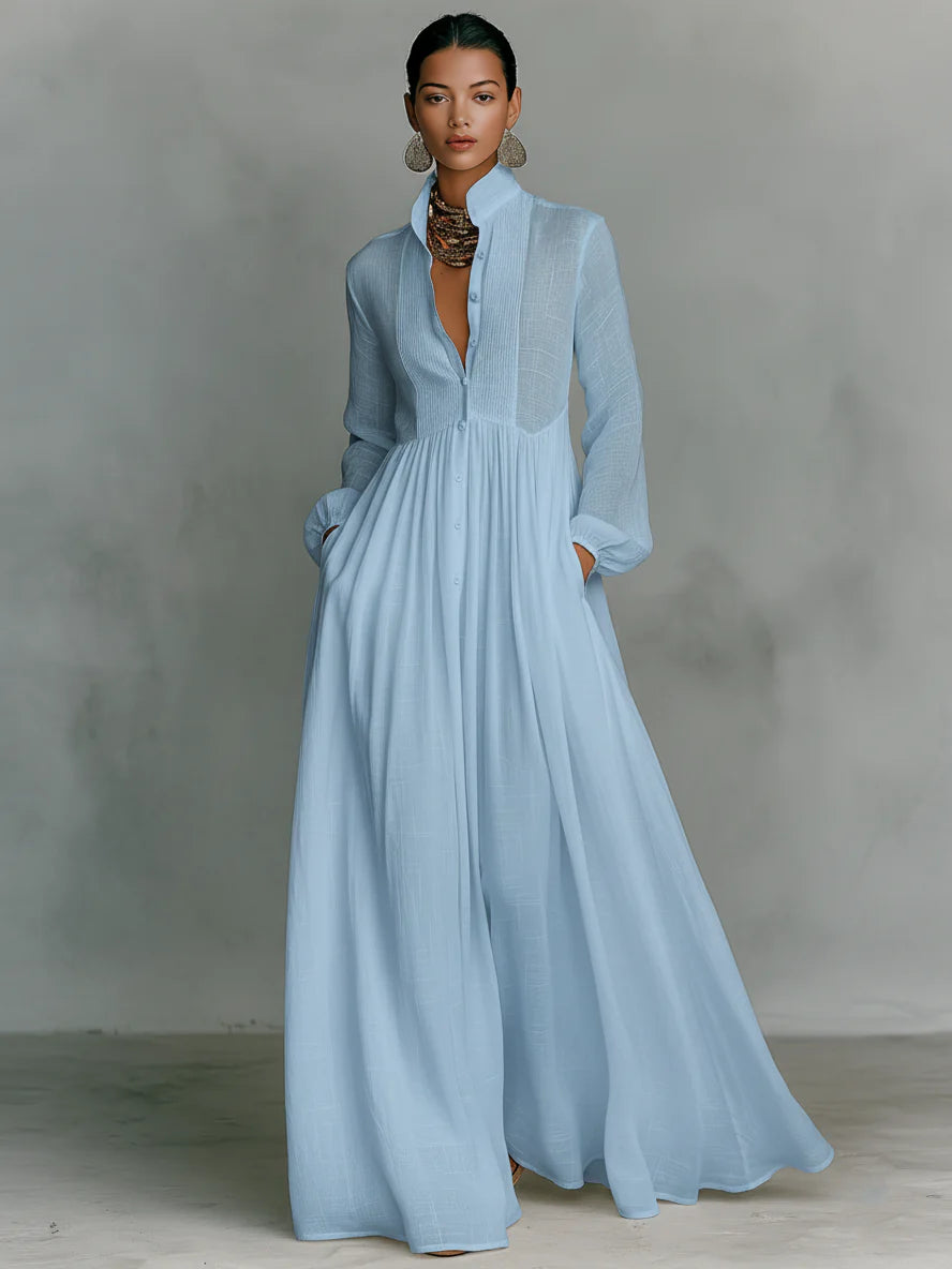 Alba™ | Vestido Largo Fluido de Elegancia Natural